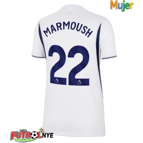 Camiseta Tottenham Hotspur Omar Marmoush #22 Primera Equipación para mujer 2026-27 manga corta